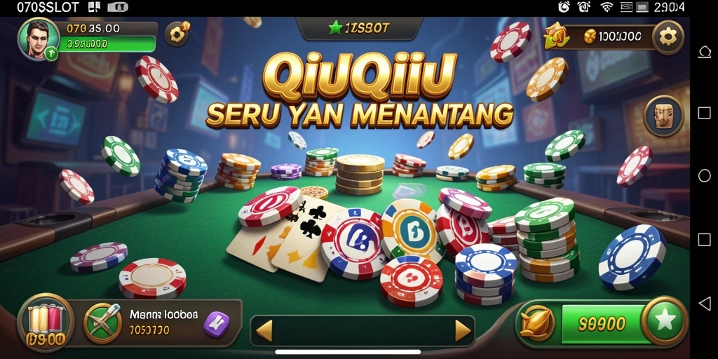 Tampilan gameplay seru dari 070SLOT saat bermain QiuQiu.
