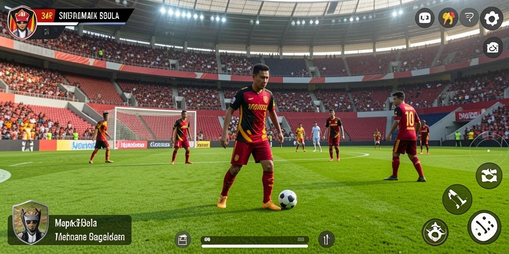 Tampilan gameplay <strong>34R</strong> menampilkan aksi mendebarkan di lapangan.