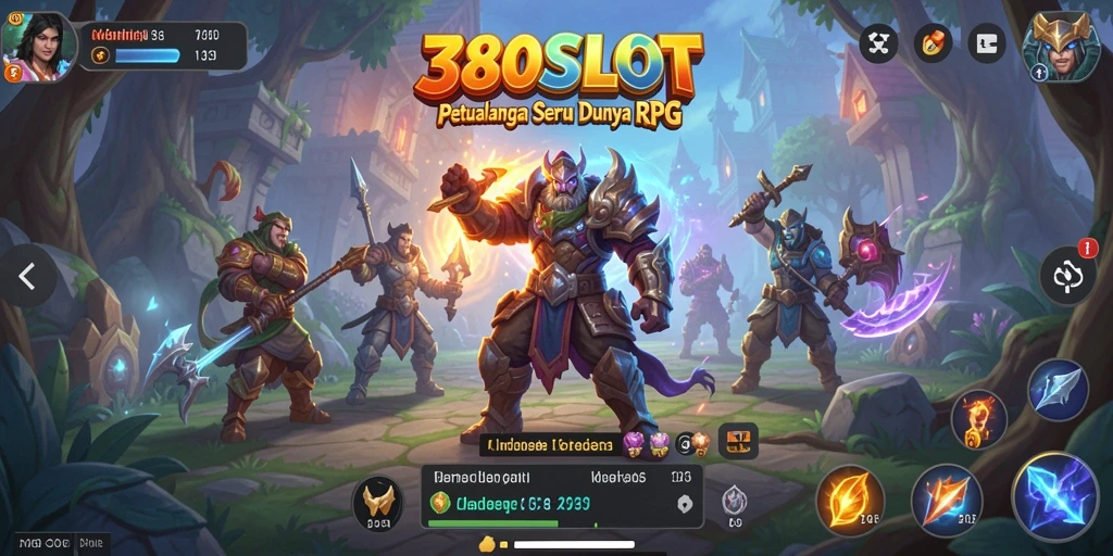 Tampilan menarik dari gameplay RPG di 380SLOT.