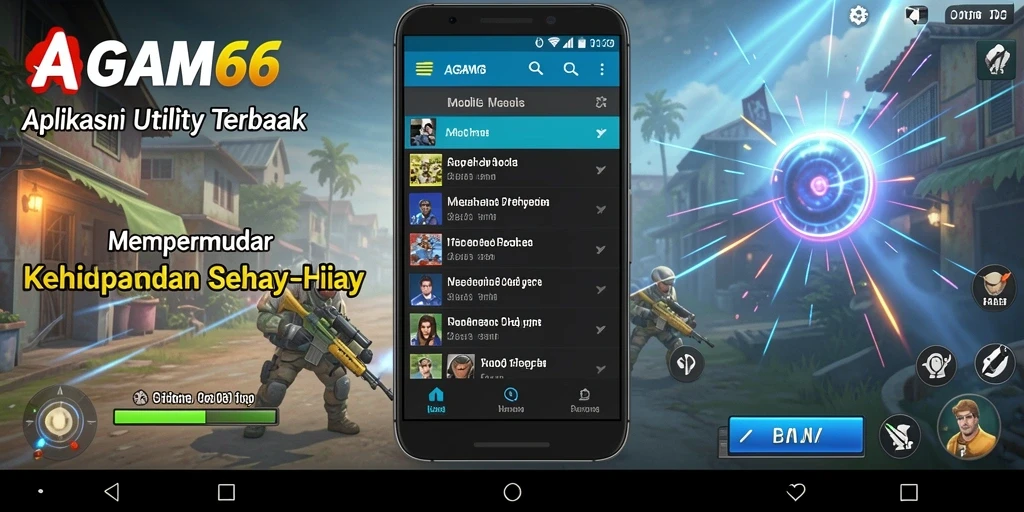 Screenshot AGAM66 menampilkan antarmuka pengguna yang menarik dan fungsional.