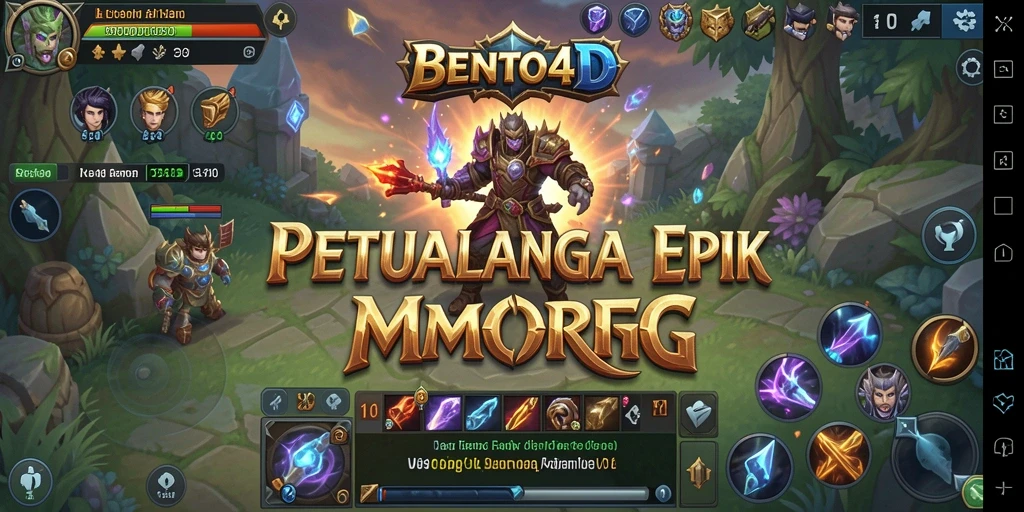 Gameplay BENTO4D yang seru dalam dunia MMORPG.