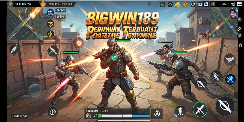 Screenshot utama BIGWIN189 yang menampilkan gameplay Battle Royale yang mendebarkan.