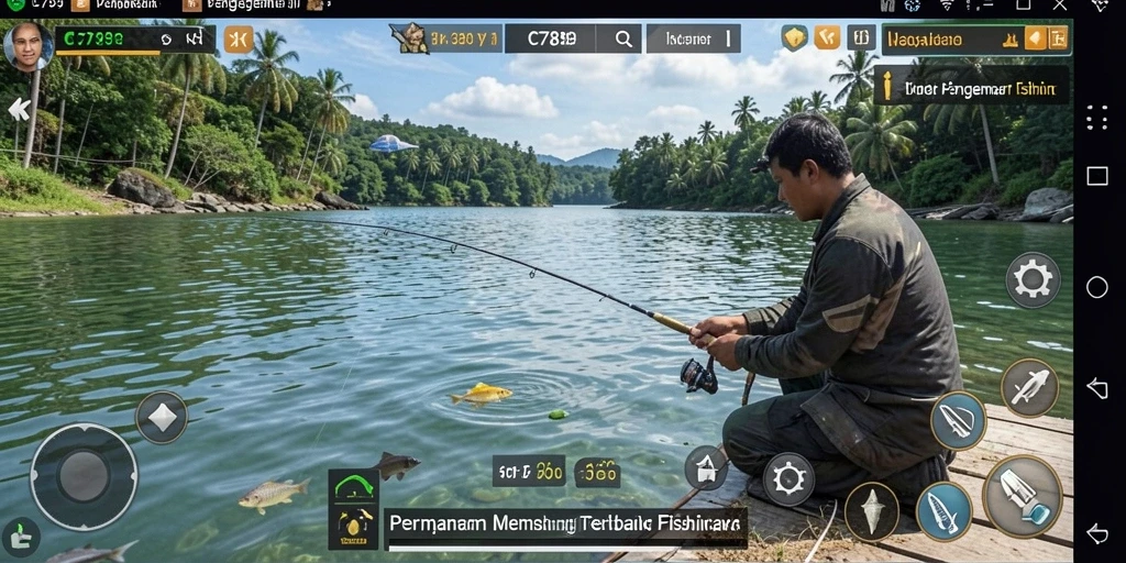 Tangkapan ikan berwarna-warni di permainan memancing C789 yang seru.