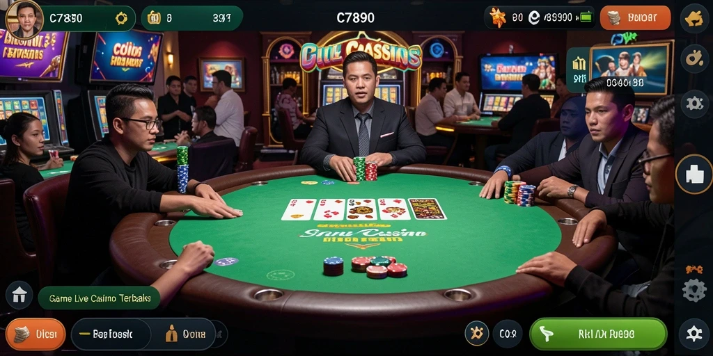 Gameplay C7890 yang interaktif dan menegangkan di Live Casino.