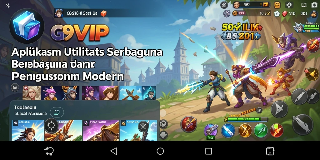 Tampilan antarmuka G9VIP yang modern dan fungsional.