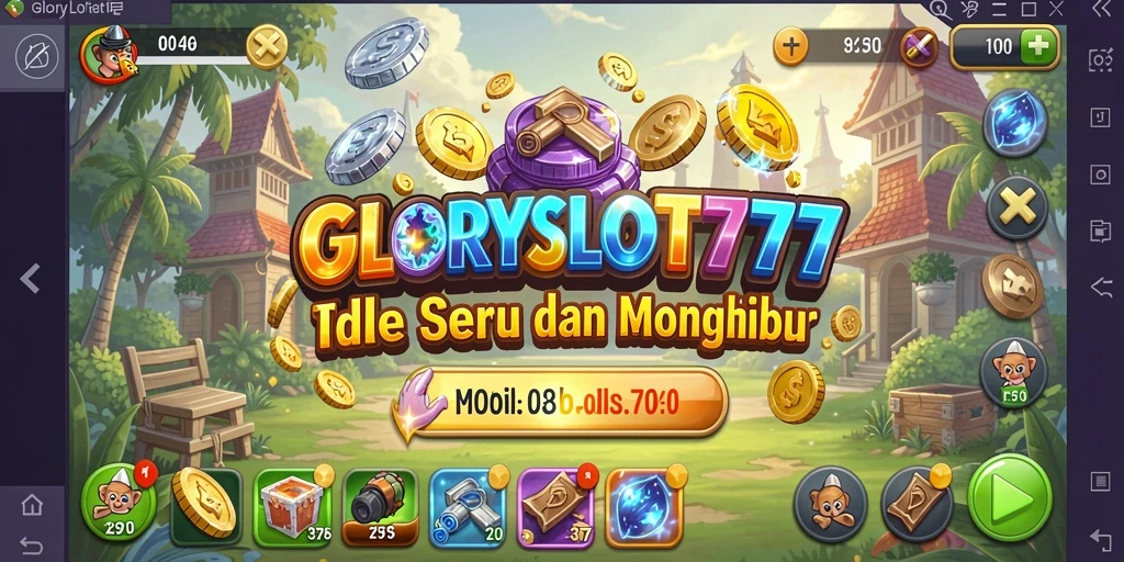 Tampilan utama gameplay GLORYSLOT777 yang menarik dan menghibur.