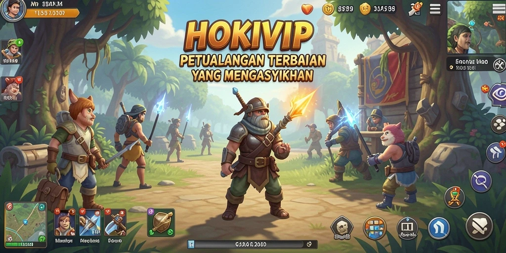 Screenshot HOKIVIP menunjukkan pemain menjelajahi dunia terbuka yang menakjubkan.
