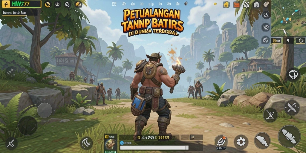 Tampilan menarik dari gameplay Open World HW777 yang mendebarkan.