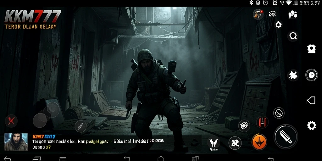 Gameplay menegangkan dari KM777 dengan suasana horor yang mencekam.