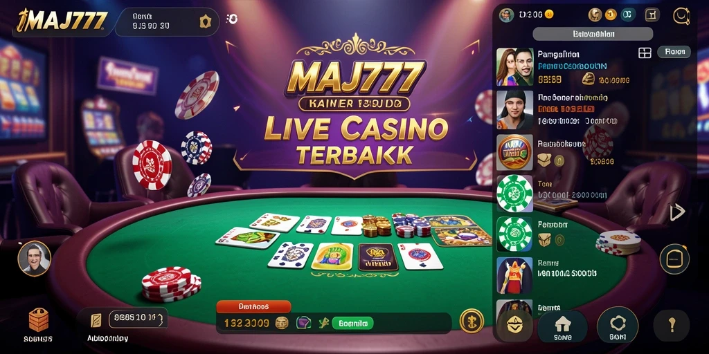 Gameplay yang menarik dan interaksi langsung dengan dealer profesional di MAJ777.