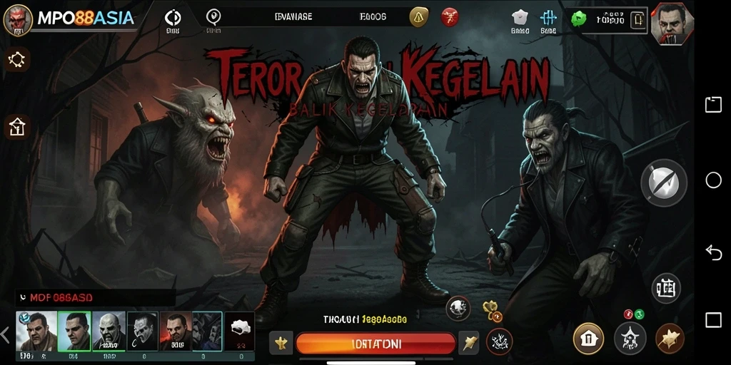 Gameplay MPO88ASIA menampilkan suasana horor yang mencekam dan penuh ketegangan.