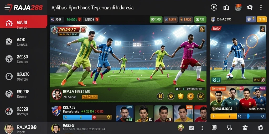 Tampilan gameplay seru di aplikasi RAJA288 Sportsbook.