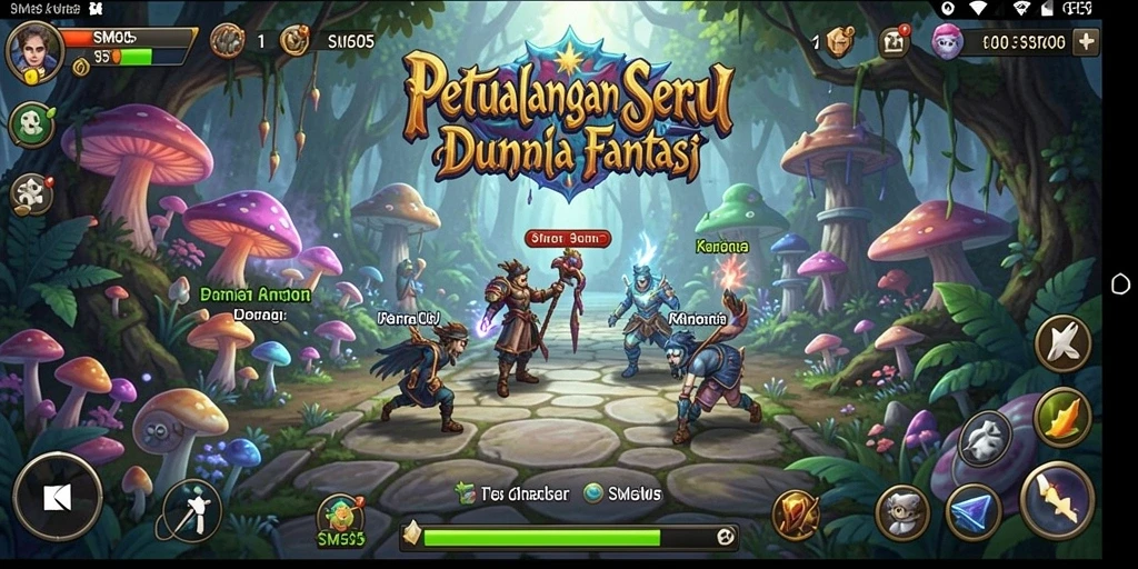 Tampilan gameplay SM605 yang memukau dan penuh petualangan.