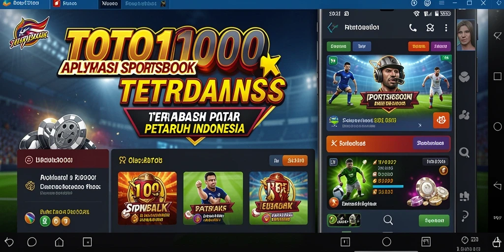 Screenshot TOTO1000 menunjukkan berbagai opsi taruhan olahraga.